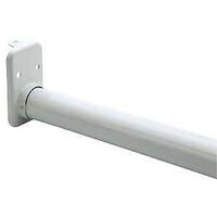 Knape & Vogt Adjustable Closet Rod, Wall/Cabinet Mounting, Steel, White