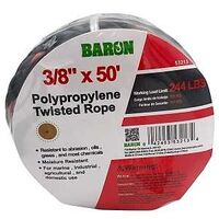 ROPE POLYP ORNG/BLK 3/8INX50FT
