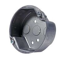 CEILING BOX RND STL 4X1-1/2IN 