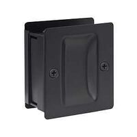 Sure-Loc DP711 FBL Passage Pocket Door Pull, Non-Handed Hand, Metal, Flat Black, 1-3/8 to 1-3/4 in Thick Door