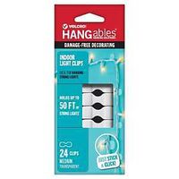 LIGHT CLIPS INDOOR PLSTC CLR M