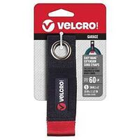 CORD STRP EXT H&L BLK 1.5X10IN