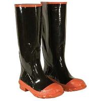 CLC Rain Boots Series R21009 Rain Boots, 9, Black, Slip-On Closure, Rubber Upper