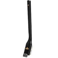 GRILL BRUSH WOOD W/SS BRISTLES