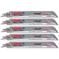 Lenox 2014225 Reciprocating Saw Blade, 1 in W, 9 in L, 8 TPI, Carbide Cutting Edge
