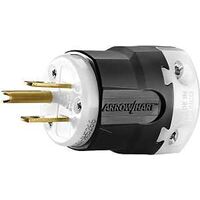Eaton Wiring Devices AH5266 Ultra-Grip Plug, 2 -Pole, 15 A, 125 V, NEMA: NEMA 5-15P, Black/White