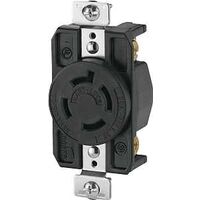 Eaton Wiring Devices AHL1620R Single Receptacle, 20 A, Black