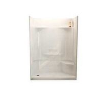 SHOWER KIT RH SEAT LFT DRN WHT