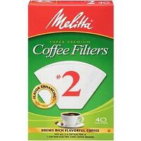 FILTER COFFEE CONE NO2 WH 40CT