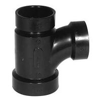 IPEX 027058 Sanitary Pipe Tee, 2 x 1-1/2 x 1-1/2 in, Hub, ABS, SCH 40 Schedule
