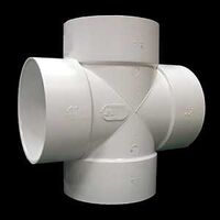IPEX 040976 Pipe Tee, 4 in, Hub, PVC, White, SCH 40 Schedule, 150 psi Pressure