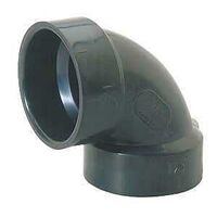 IPEX 027134 Pipe Elbow, 4 in, Hub, 90 deg Angle, ABS, SCH 40 Schedule