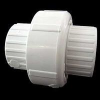 Xirtec 140 435906 Pipe Union with Buna O-Ring Seal, 1/2 in, FPT, PVC, White, SCH 40 Schedule, 150 psi Pressure