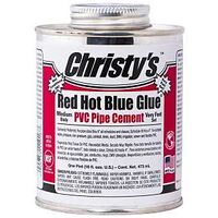 Christy's RH-RHBV-PT-24 Solvent Cement, 1 pt, Can, Medium Syrupy Liquid, Blue
