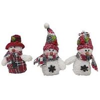 TOY PLUSH SNOWMAN ASSORTED 6IN