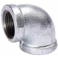 B and K 510-010BC Galvanized Pipe Malleable Iron 90 Degree Elbow