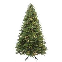 Puleo Asia Limited 333-4462-T75LW5 Artificial Tree, 7.5 ft, Fir, Grand Fir Family, Direct Plug In, LED, Warm White