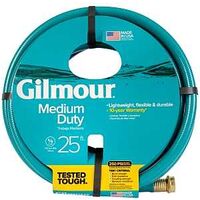 Gilmour 15 Reinforced Garden Hose With Full-Flo Brass Couplings