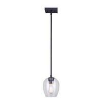 Canarm CAIN IPL1019A01BK Pendant Light, 120 V, 100 W, 1-Lamp, Type A Lamp, Metal Fixture, Black Fixture