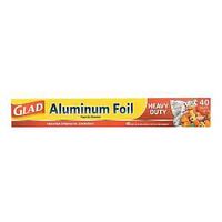 Glad BBP0492 Heavy-Duty Foil, 40 sq-ft Capacity, Aluminum