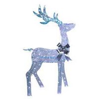 IRIDESCENT BUCK W/BOW LED 50IN