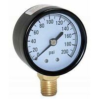 PRESSURE GAUGE LM 200PSI 1/4IN