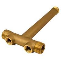 TANK TEE BRASS 10 X 1IN MPT   