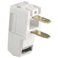 Academy Super Plug 2600-6W-L Non-Grounded Straight Electrical Plug