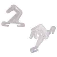 HOOKS CEILING TRACK CLEAR 2PC 