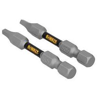 DEWALT TOUGHGRIP DWAF2SQ1TG2 Screwdriver Bit, #1 Drive, Square Drive, 1/4 in Shank, Hex Shank, 2 in L, Steel