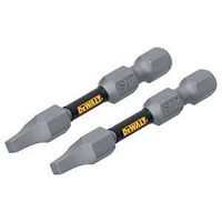 DEWALT TOUGHGRIP DWAF2SQ2TG2 Screwdriver Bit, #2 Drive, Square Drive, 1/4 in Shank, Hex Shank, 2 in L, Steel