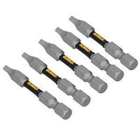 DEWALT TOUGHGRIP DWAF2SQ2TG5 Screwdriver Bit, #2 Drive, Square Drive, 1/4 in Shank, Hex Shank, 2 in L, Steel