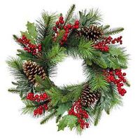 CHRISTMAS CLASSIC WREATH 24IN 