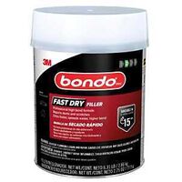 Bondo FD-GAL-ES Fast Dry Filler, Solid, Red, 6.31 lb