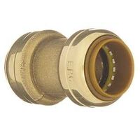 COUPLING PP 1IN PUSH FIT BRASS