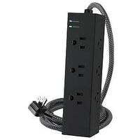 4275764 - SURGE STRIP A&C 3000J BLK 6FT