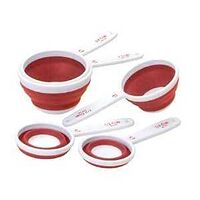 MEASURING CUPS 5 PIECES RED   