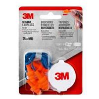 REUSABLE EARPLUG CORDED 25DB  