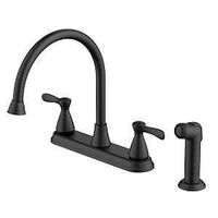 KITCHEN FAUCET 2H MAT BLK 8IN 