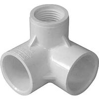 IPEX 235033 Side Outlet Elbow, 1/2 in, Socket x Socket x FNPT, PVC, White, SCH 40 Schedule, 600 psi Pressure