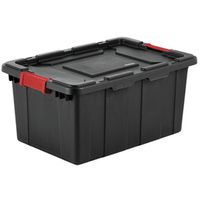 Sterilite 1464 Industrial Tote With Racer Red? Latches