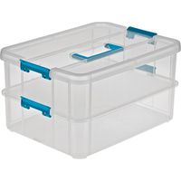 TRAY ORGNZR STACK/CARRY 2 CLR 