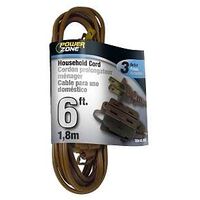 CORD EXT 16AWG 2C 6FT 13A 125V