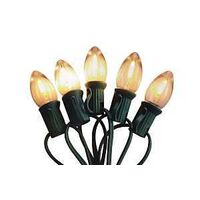 Santas Forest 25718 LED Filament Retro Light Set, 25-Lamp, LED, Clear, 25000 hr Average Life, 25 ft L
