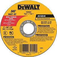 Dewalt DW8061 Type 1 Reinforced Cut-Off Wheel