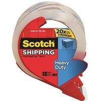 Scotch 3850S-RD Shipping Packaging Tape With Dispenser