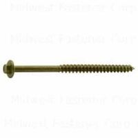 Midwest Fastener 53755 Screw, 3/8 in Thread, 5 in L, Hex Drive, 25 PK