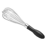 Good Grips 74291 Balloon Whisk, 11 in OAL, Stainless Steel, Black/Silver, Polished