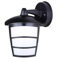 Canarm BRWL-POR12T-N-BK Outdoor Light, 7 W, LED Lamp, 500, 3000 K Color Temp, Polycarbonate Fixture, Black Fixture