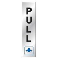 SIGN VINYL SILVER PULL 2INX8IN - Case of 10